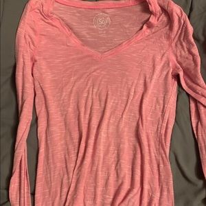 4/$10American Heirtage Pink Jr/Wmlong Sleeve shirt